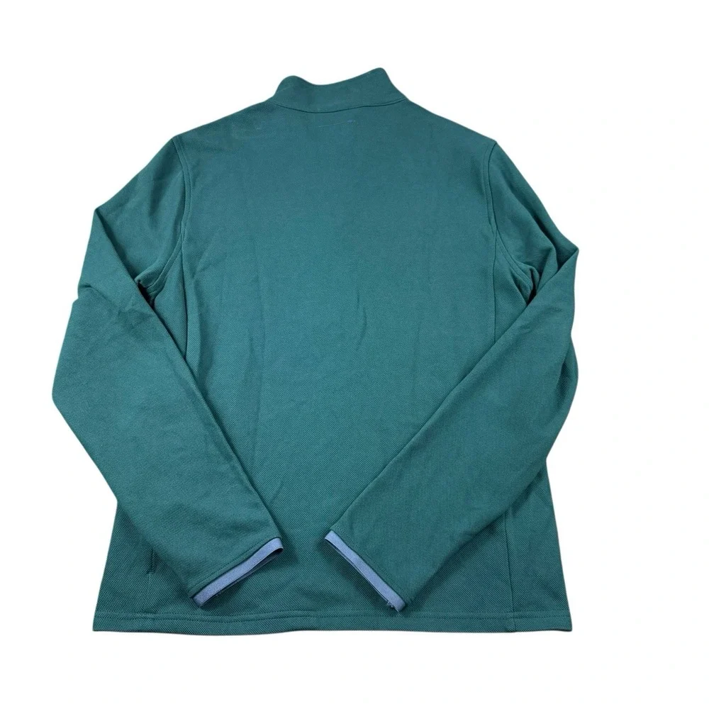 J.Crew Mens Performance Quarter Zip Pullover Green BW4051 Size S